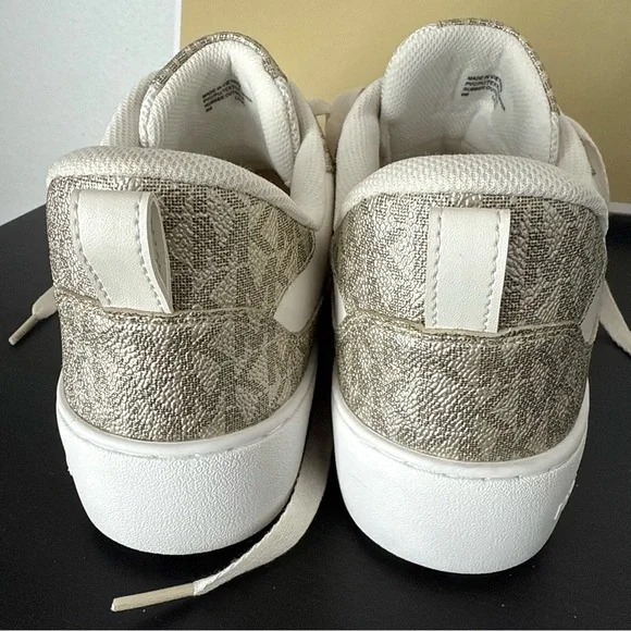 New Michael Kors Emmet Rumi Lace up Sneakers Signature Logo - Picture 8 of 10